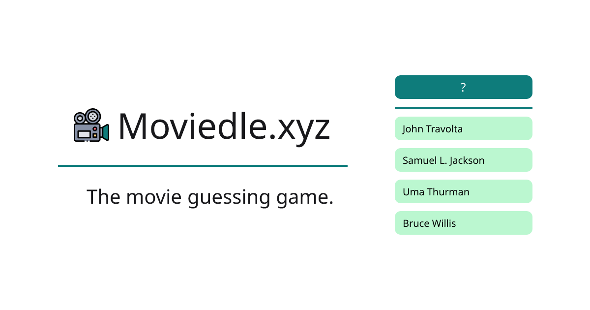 Moviedle publisher preview