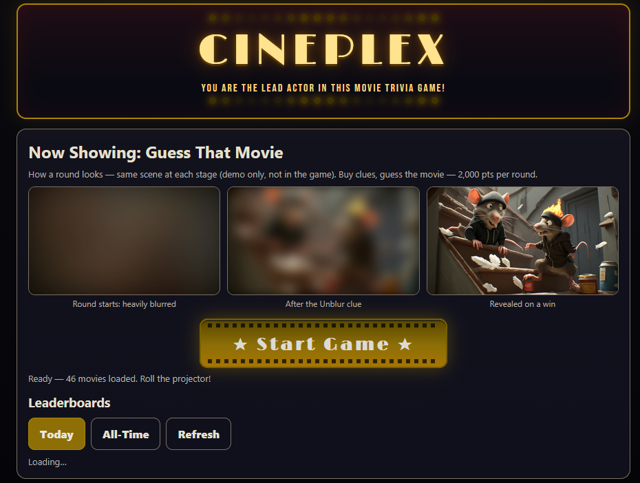 Cineplex Trivia gameplay preview