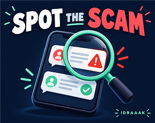 Spot the Scam — Idraaak cover art